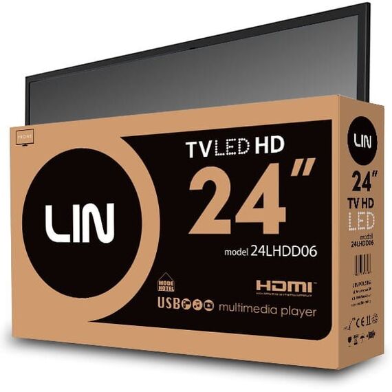 LIN 24LHDD06 HD Ready DVB-T2 Black - TV - TV - Techbox
