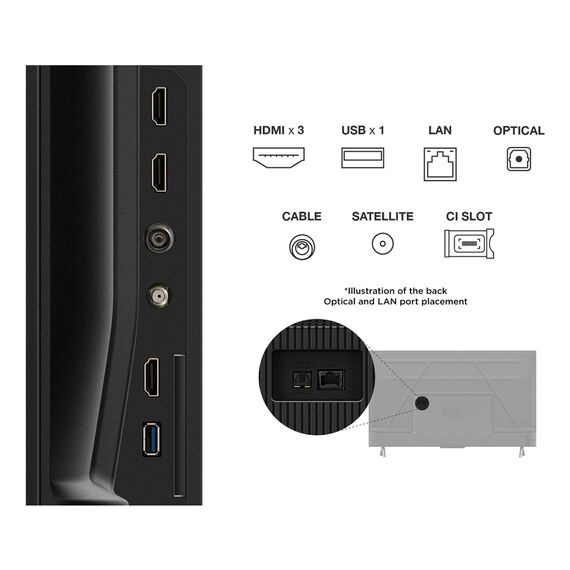TCL 43P69K TV 109.2 cm (43") 4K Ultra HD Smart TV Wi-Fi Black - TV - TV - Techbox