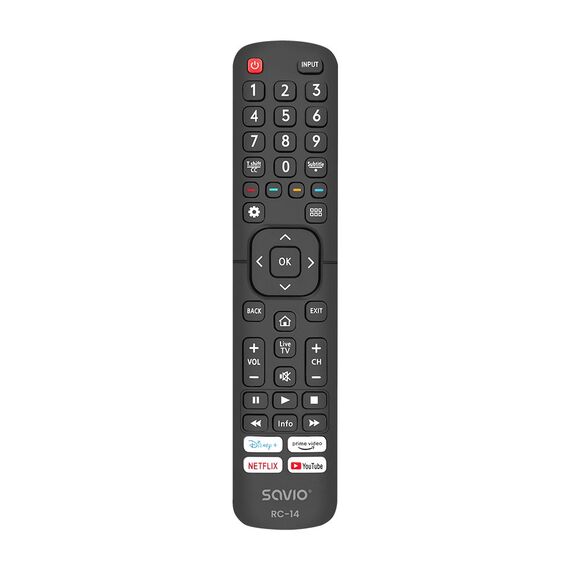 SAVIO RC-14 Universal remote control/replacement for HISENSE, SMART TV | Techbox
