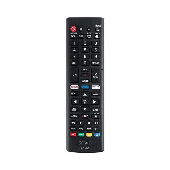 SAVIO Universal remote controller/replacement for LG TV RC-05 IR Wireless | Techbox