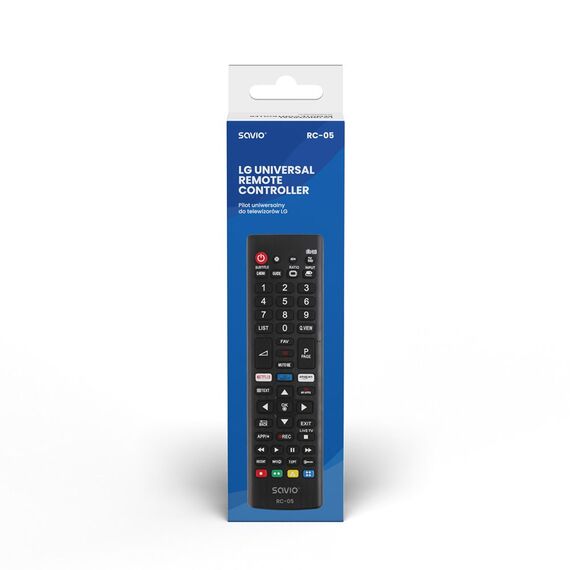 SAVIO Universal remote controller/replacement for LG TV RC-05 IR Wireless | Techbox