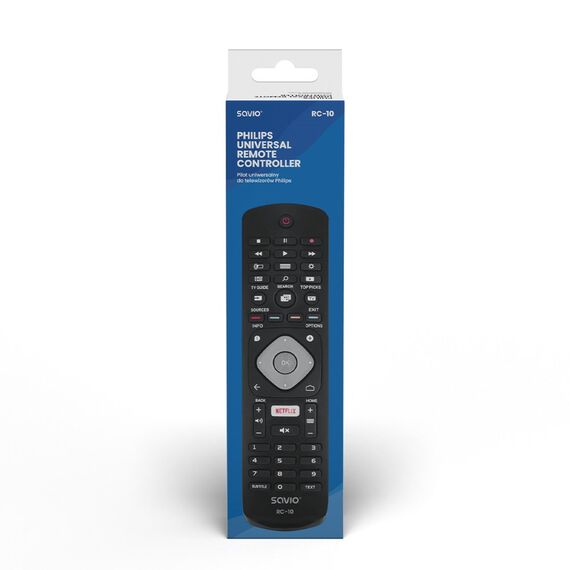 SAVIO Universal remote controller/replacement for PHILIPS TV RC-10 IR Wireless | Techbox