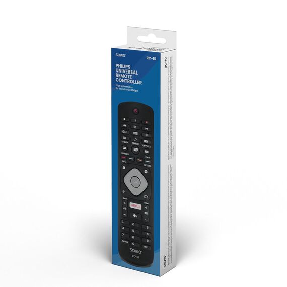 SAVIO Universal remote controller/replacement for PHILIPS TV RC-10 IR Wireless | Techbox