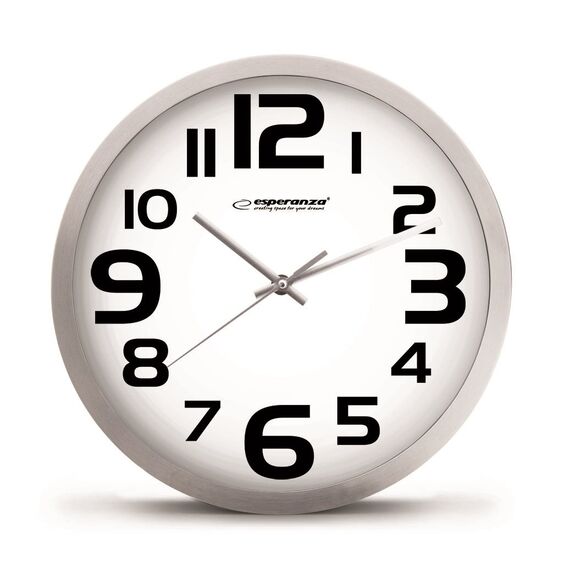 Esperanza EHC013K Wall Clock - Zurich - Black Quartz clock Oval Black, White | Techbox