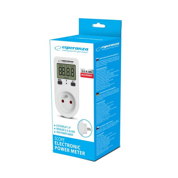 Esperanza ELA102 Electronic power consumption meter | Techbox