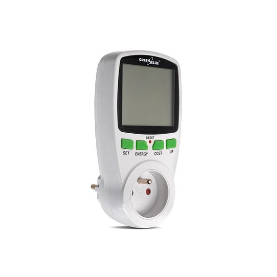 Greenblue GB202 wattmeter White 0 - 9999 W Built-in display LCD | Techbox
