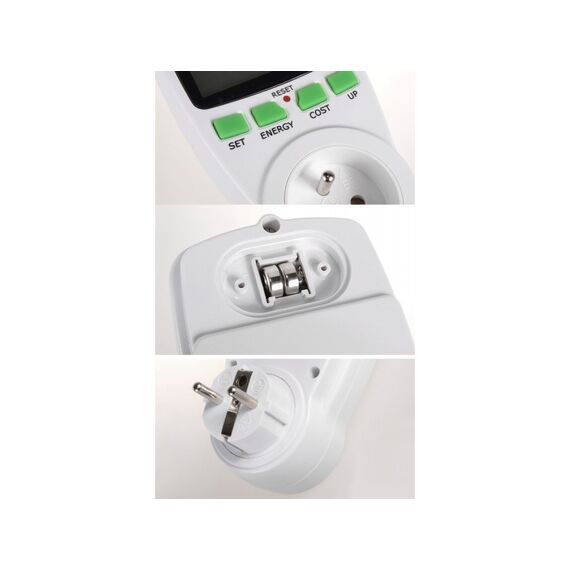 Greenblue GB202 wattmeter White 0 - 9999 W Built-in display LCD | Techbox
