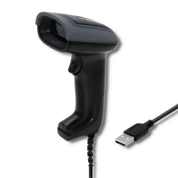 Qoltec 50863 Wired QR & BARCODE Scanner | USB | Techbox