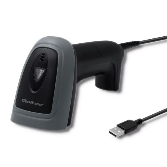 Qoltec 50863 Wired QR & BARCODE Scanner | USB | Techbox