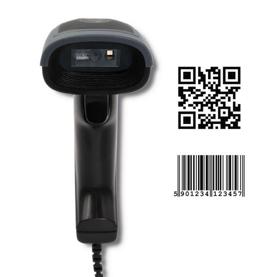 Qoltec 50863 Wired QR & BARCODE Scanner | USB | Techbox