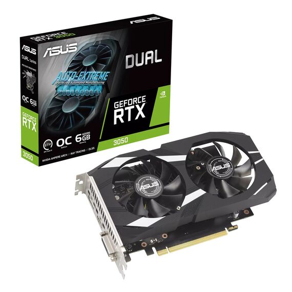 ASUS Dual -RTX3050-O6G NVIDIA GeForce RTX 3050 6 GB GDDR6 | Techbox