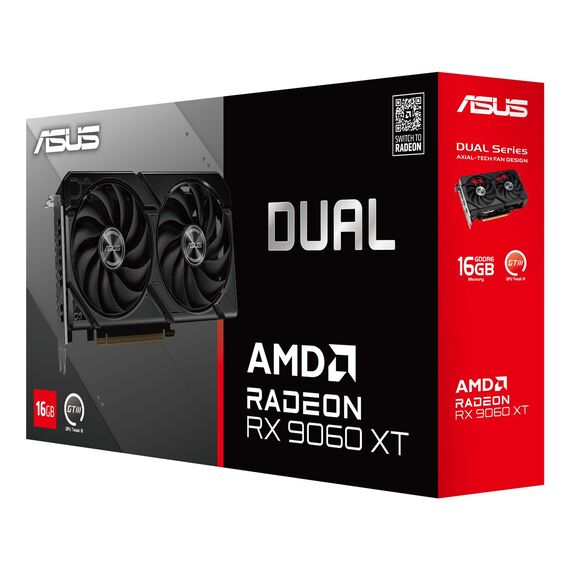 ASUS Dual -RX9060XT-16G AMD Radeon RX 9060 XT 16 GB GDDR6 - Graphic Cards - Laptops & PC Builds - Techbox