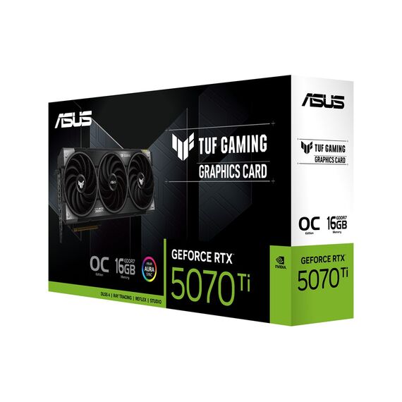 ASUS TUF Gaming TUF-RTX5070TI-O16G-GAMING NVIDIA GeForce RTX 5070 Ti 16 GB GDDR7 - Graphic Cards - Laptops & PC Builds - Techbox