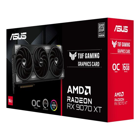 ASUS TUF Gaming TUF-RX9070XT-O16G-GAMING AMD Radeon RX 9070 XT 16 GB GDDR6 - Graphic Cards - Laptops & PC Builds - Techbox