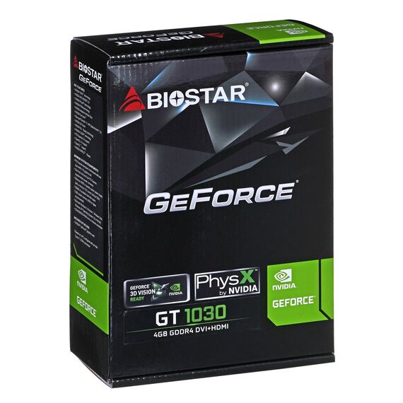Biostar GeForce GT1030 NVIDIA GeForce GT 1030 4 GB GDDR4 - Graphic Cards - Laptops & PC Builds - Techbox