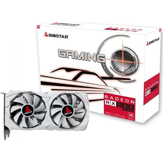 BIOSTAR Radeon RX 580 8GB White D5 - Graphic Cards - Laptops & PC Builds - Techbox