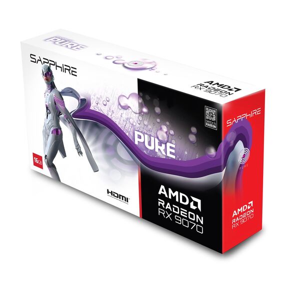 Sapphire PURE Radeon RX 9070 AMD 16 GB GDDR6 - Graphic Cards - Laptops & PC Builds - Techbox