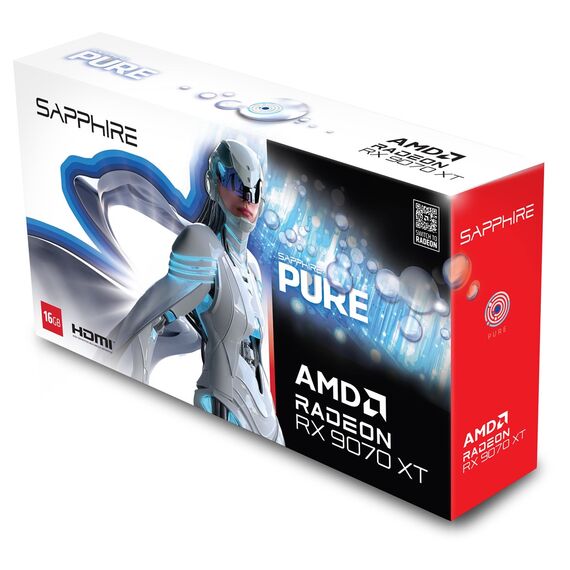 Sapphire PURE Radeon RX 9070 XT AMD 16 GB GDDR6 - Graphic Cards - Laptops & PC Builds - Techbox