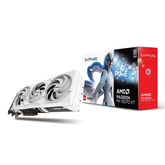 Sapphire PURE Radeon RX 9070 XT AMD 16 GB GDDR6 - Graphic Cards - Laptops & PC Builds - Techbox