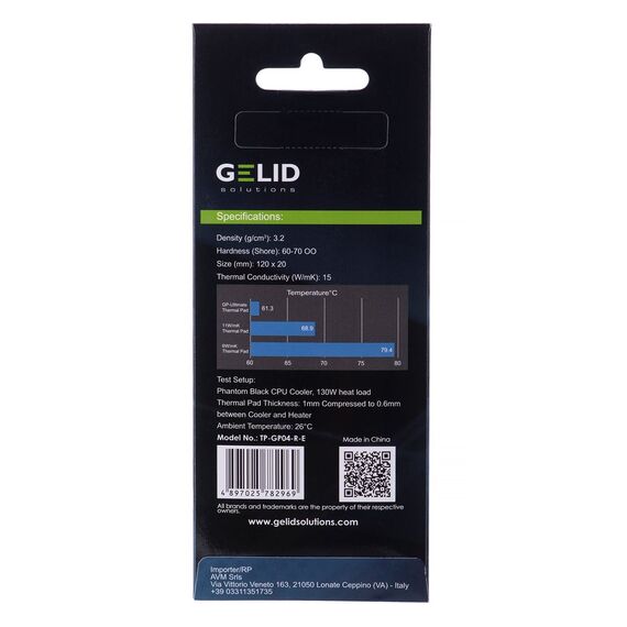 Thermopads Gelid Ultimate 120x20x3.0mm TP-GP04-R-E - CPU Coolers & Pastes - CPU & Cooling - Techbox