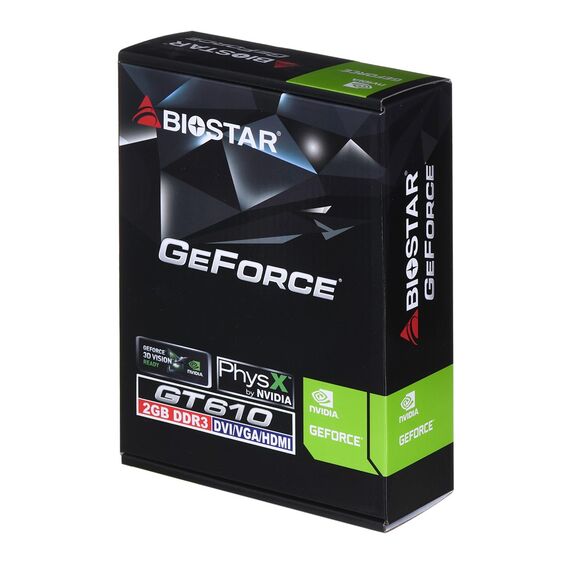 Biostar GeForce GT610 NVIDIA GeForce GT 610 2 GB GDDR3 - Graphic Cards - Laptops & PC Builds - Techbox