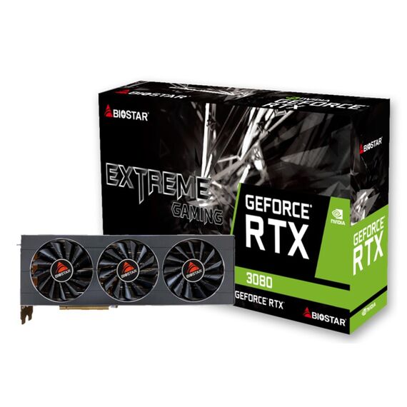 BIOSTAR GeForce RTX 3080 10GB graphics card (VN3816RMT3) | Techbox