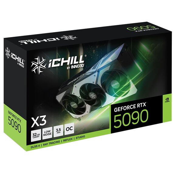 Inno3D iChill GeForce RTX 5090 X3 NVIDIA 32 GB GDDR7 | Techbox
