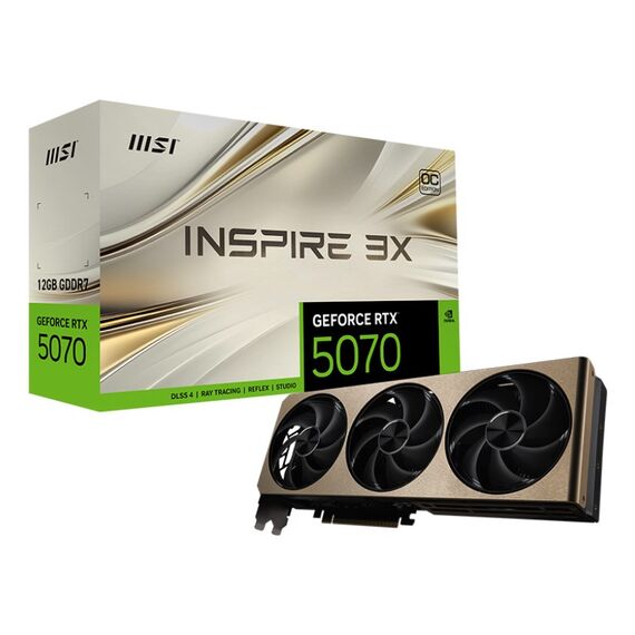 MSI GeForce RTX 5070 12G INSPIRE 3X OC NVIDIA 12 GB GDDR7 | Techbox