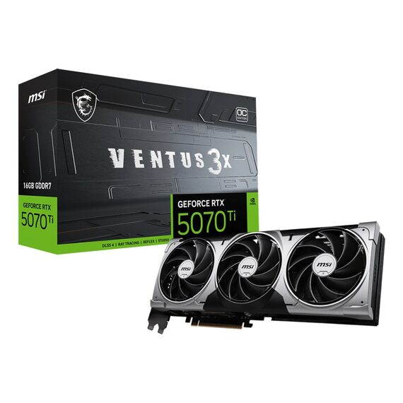 MSI GeForce RTX 5070 Ti 16G VENTUS 3X OC NVIDIA 16 GB GDDR7 | Techbox