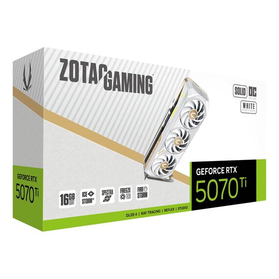 Zotac GAMING GeForce RTX 5070 Ti SOLID CORE OC NVIDIA 16 GB GDDR7 - Graphic Cards - Laptops & PC Builds - Techbox