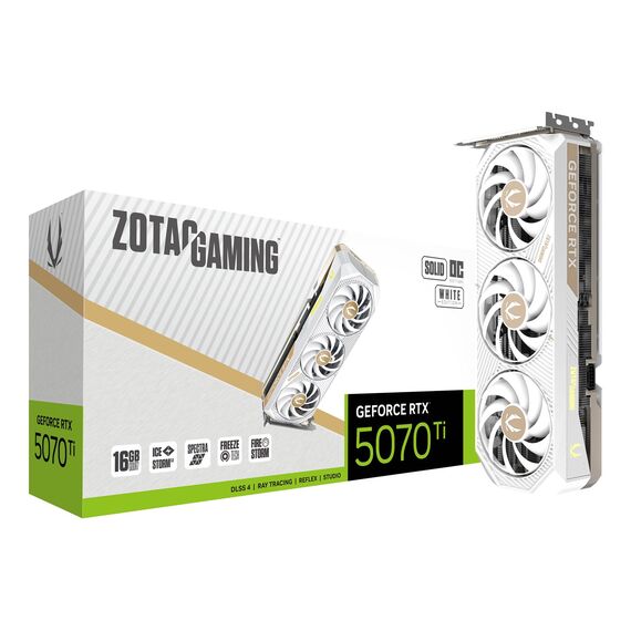 Zotac GAMING GeForce RTX 5070 Ti SOLID CORE OC NVIDIA 16 GB GDDR7 - Graphic Cards - Laptops & PC Builds - Techbox