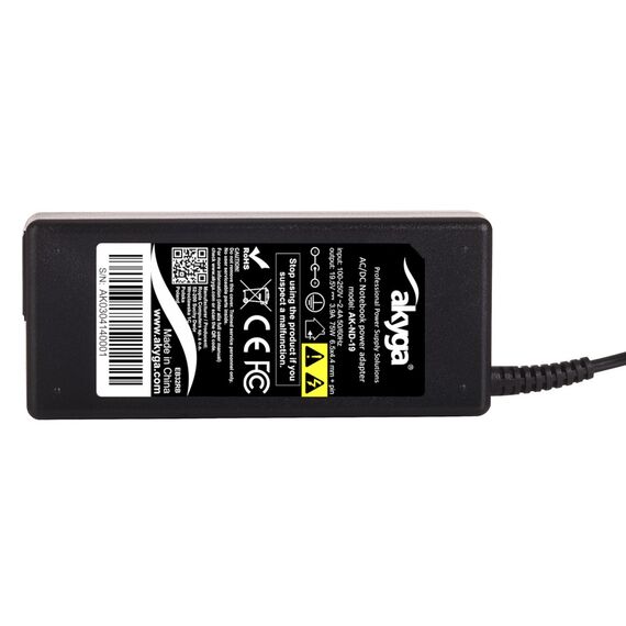Akyga AK-ND-19 power adapter/inverter Indoor 75 W Black | Techbox