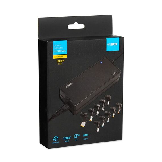 iBox IUZ120WA power adapter/inverter Indoor 120 W Black | Techbox