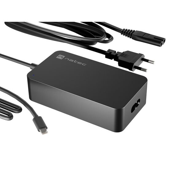 NATEC  CHARGER POWER SUPPLY GRAYLING USB-C 65W - Laptop Chargers - Laptop - Techbox