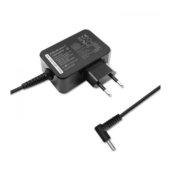 Qoltec 51033 power adapter/inverter Indoor 45 W Black - Laptop Chargers - Laptop - Techbox