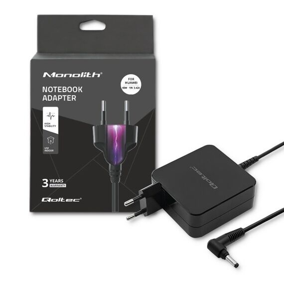 Qoltec 51751 Power adapter for Huawei 65W | 19V |3.42A | 4.0*1.7 | Techbox