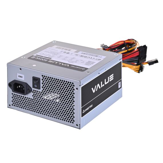 Chieftec Value APB-500B8 power supply unit 500 W 20+4 pin ATX ATX Silver | Techbox