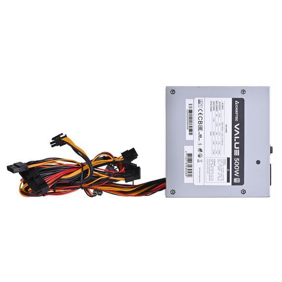 Chieftec Value APB-500B8 power supply unit 500 W 20+4 pin ATX ATX Silver | Techbox
