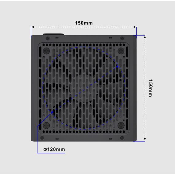 Gembird CCC-PSUBRONZE-750W Power supply unit Fornax Power 750W active PFC 12cm fan 80+Bronze color box | Techbox