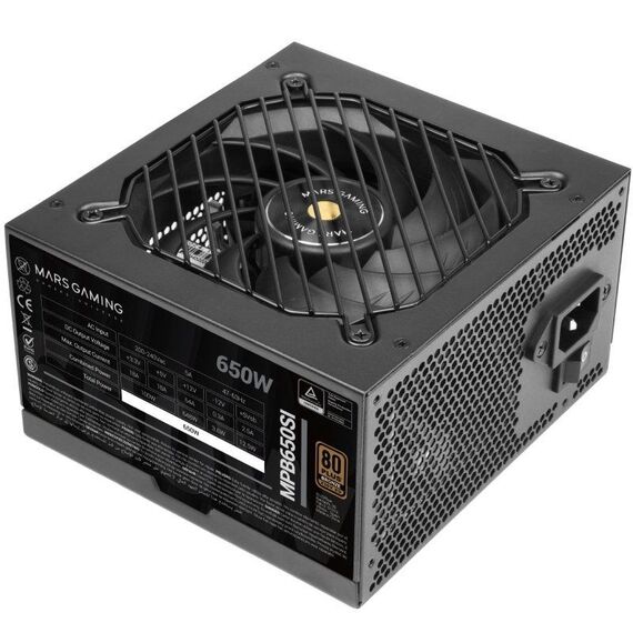 Mars Gaming MPB650SI power supply unit 650 W 24-pin ATX ATX Black | Techbox
