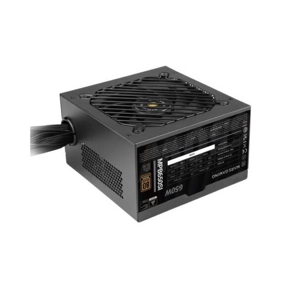 Mars Gaming MPB650SI power supply unit 650 W 24-pin ATX ATX Black | Techbox