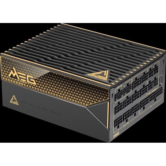 MSI MEG Ai1600T 1600W PCIE5 80+ Titanium power supply (306-7ZPEX11-CE0) | Techbox
