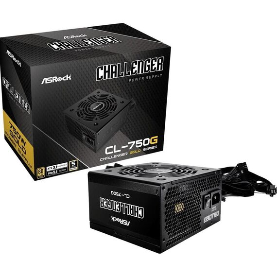 Power supply ASRock Challenger Gold 750W (CL-750G) - PSU - Laptops & PC Builds - Techbox