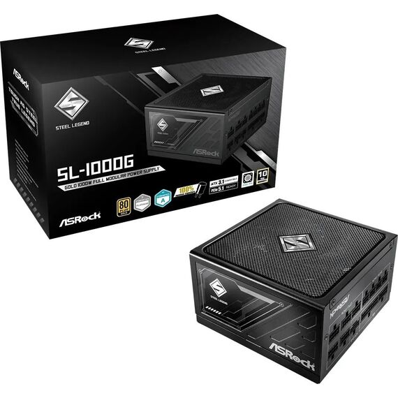 Power supply ASRock STEEL LEGEND 1000W 80 Plus Gold (90-UXS100-GFEAAA) | Techbox