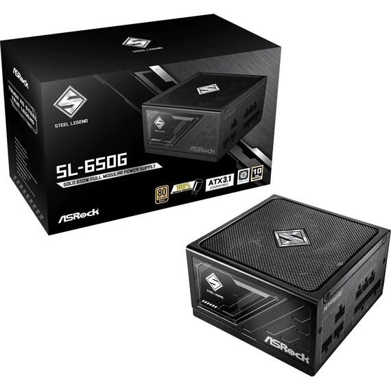 Power supply ASRock STEEL LEGEND 650W 80 Plus Gold (90-UXS065-GFEAAA) | Techbox