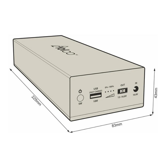 External battery powerbank for Yolco CSX5 refrigerators - UPS Batteries - Surge Protection - Techbox