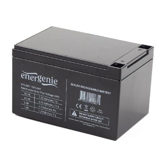 Gembird BAT-12V12AH UPS battery Sealed Lead Acid (VRLA) 12 V 12 Ah - UPS Batteries - Surge Protection - Techbox