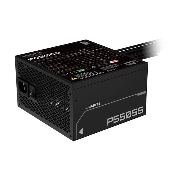 GIGABYTE P550SS power supply unit 550 W 20+4 pin ATX ATX Black - PSU - Laptops & PC Builds - Techbox