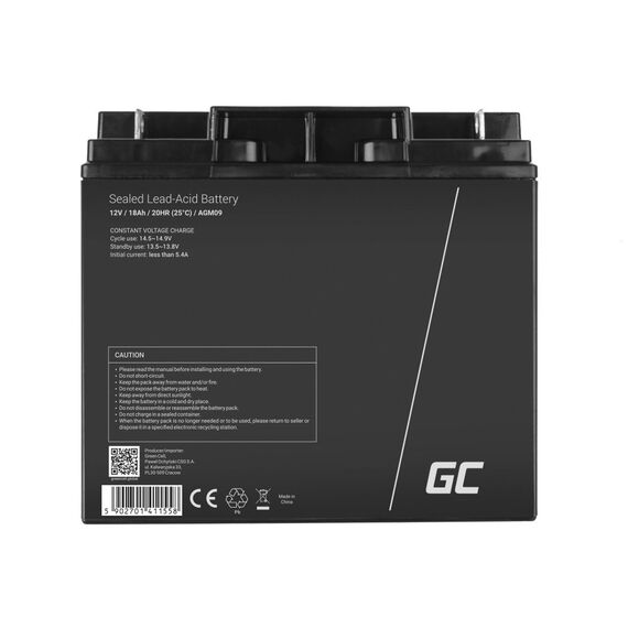 Green Cell AGM09 Radio-Controlled (RC) model part/accessory Battery - UPS Batteries - Surge Protection - Techbox