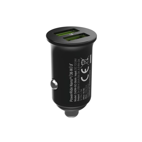 Green Cell Car Charger GC PowerRide Nano36 36W 6A 2x USB-A | Techbox